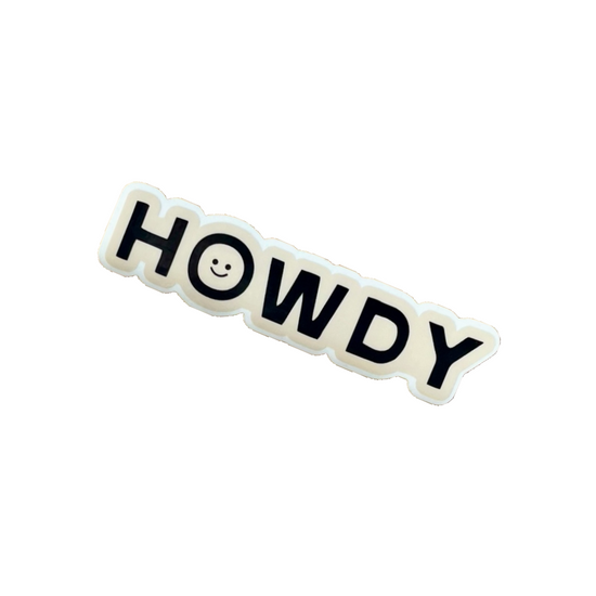 Howdy Sticker by Morgan Lacey Hart