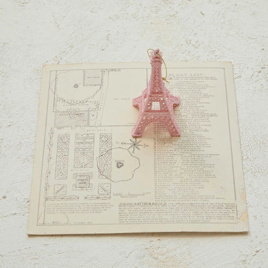 Pink Eiffel Tower Ornament