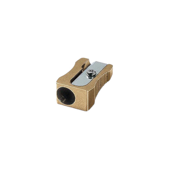 Brass Block Single Pencil Sharpener by DUX