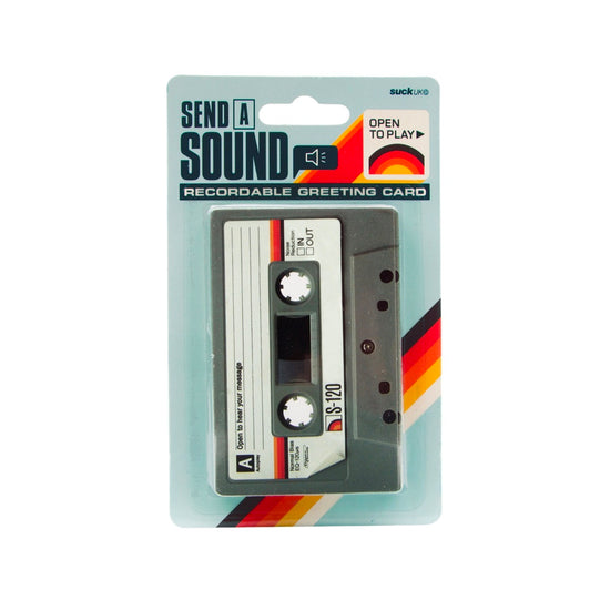 Recordable Cassette Tape Card by SUCK UK 